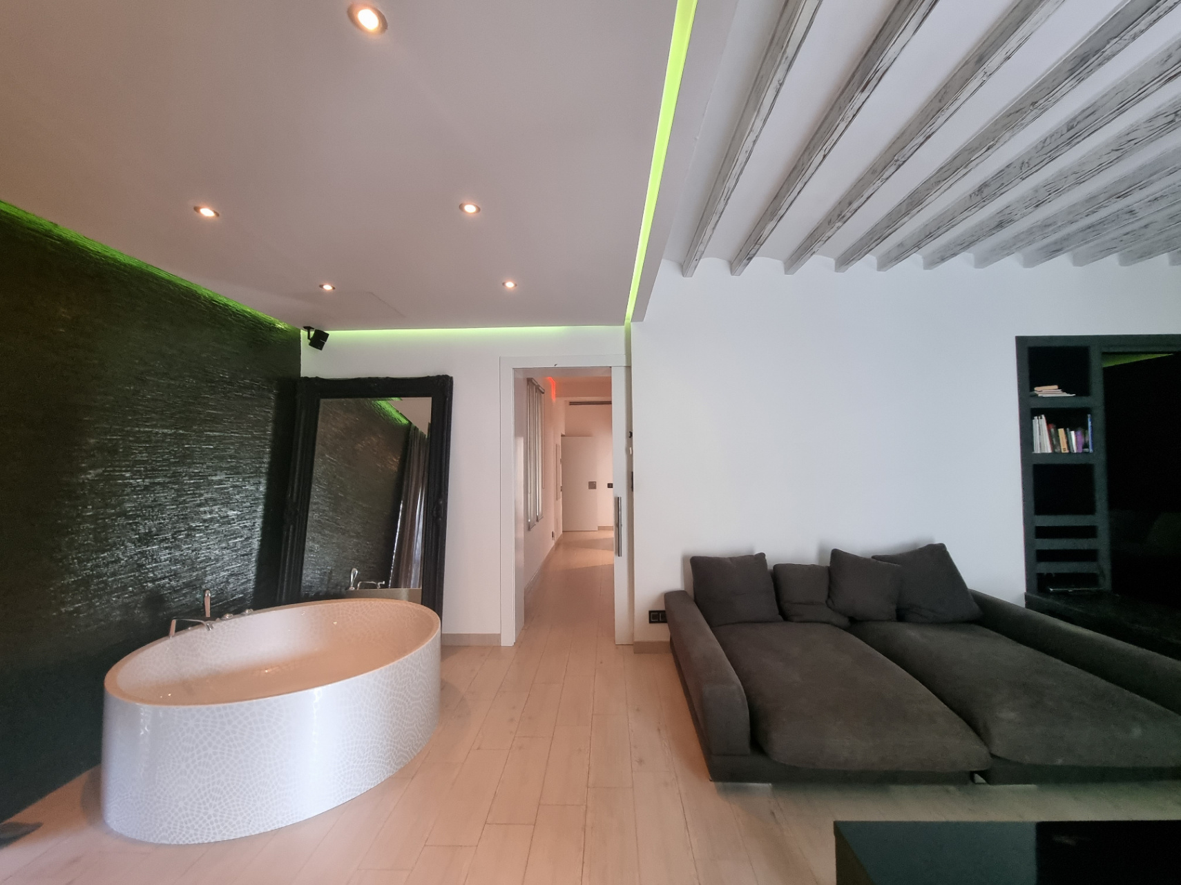 Dos apartamentos en edificio histórico con ascensor y terraza en la azotea