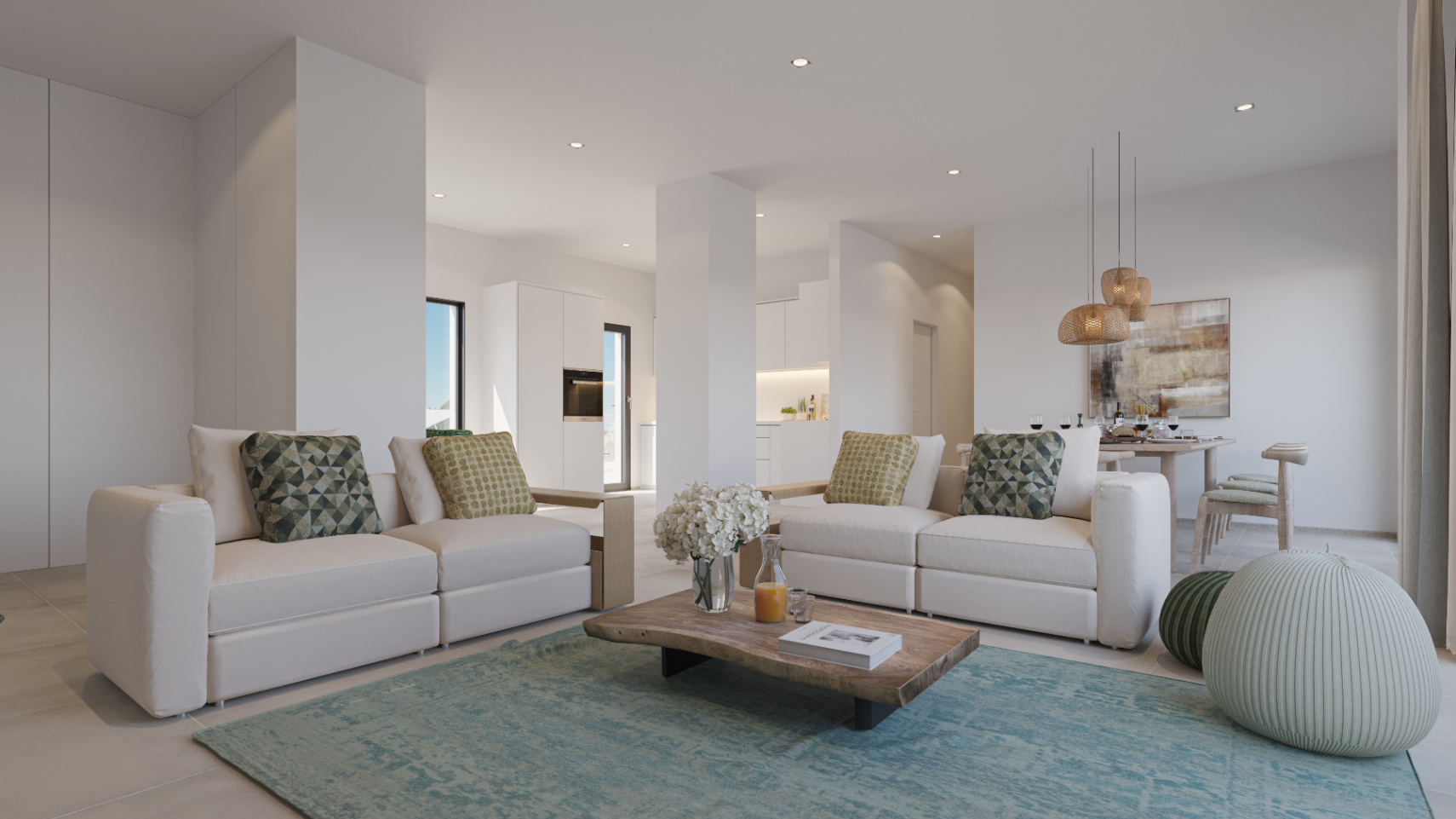 Exclusive new construction in Playa d’en Bossa, just a few meters from the sea.