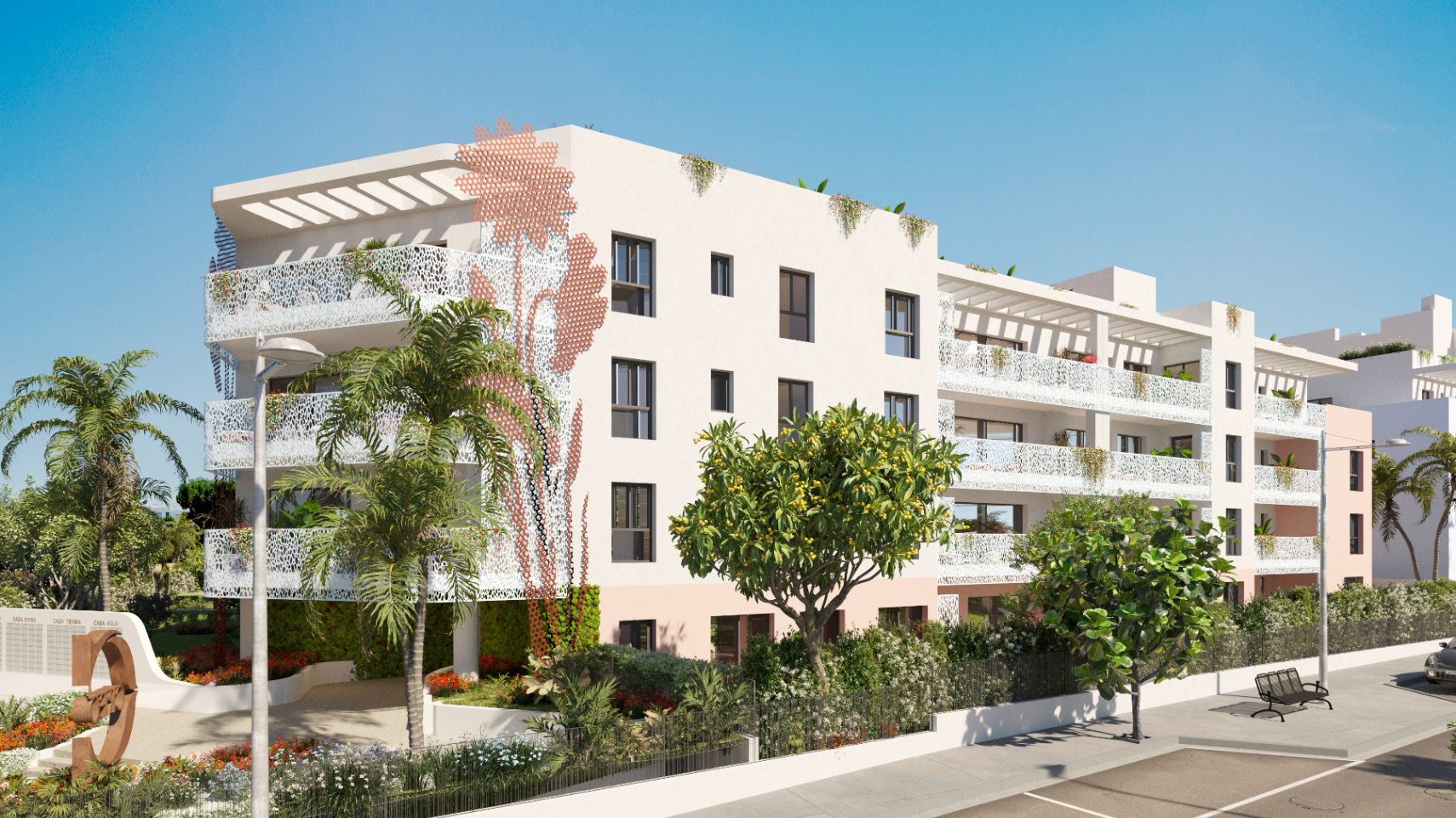 Exclusive new construction in Playa d’en Bossa, just a few meters from the sea.