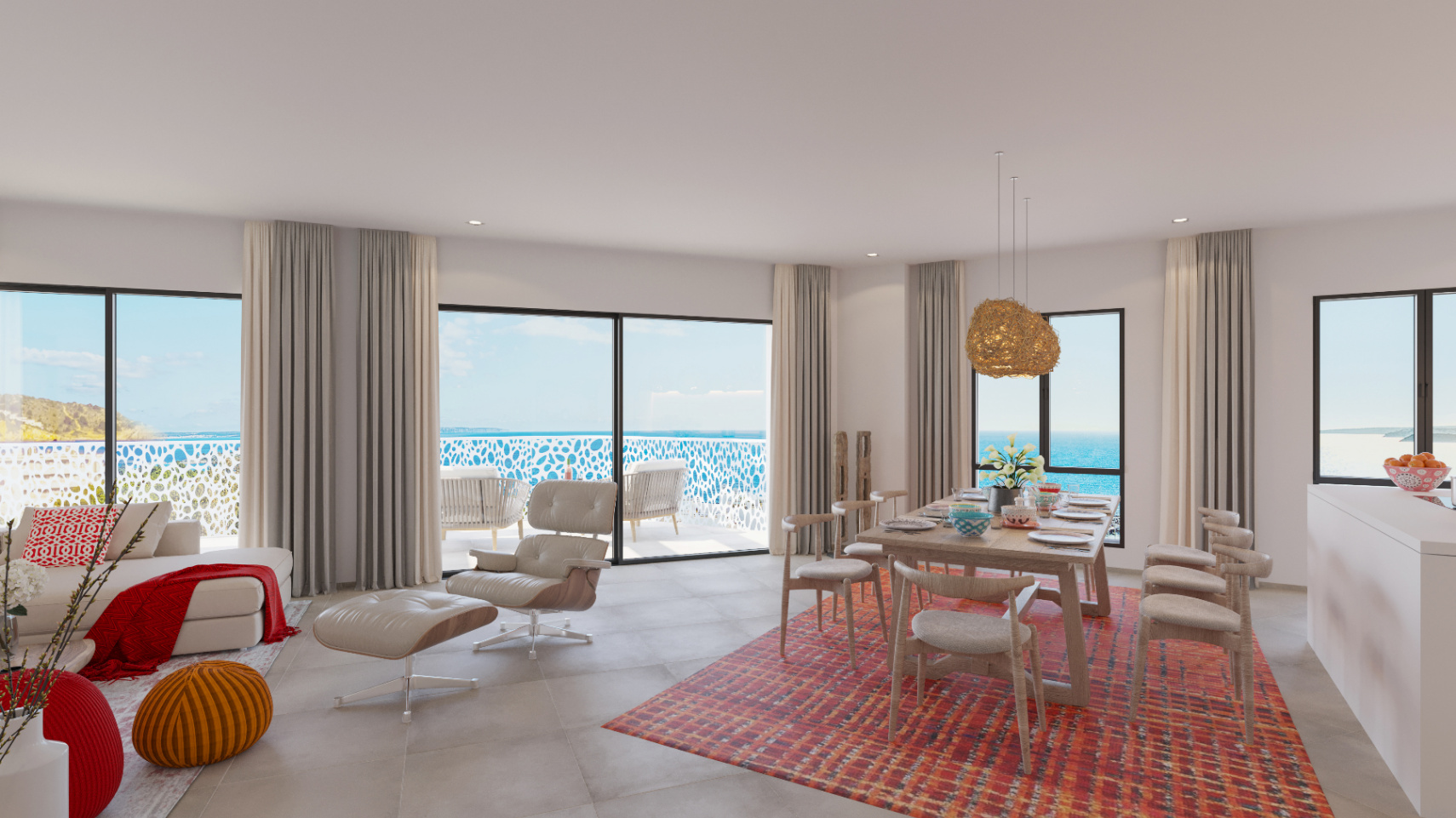 Exclusive new construction in Playa d’en Bossa, just a few meters from the sea.
