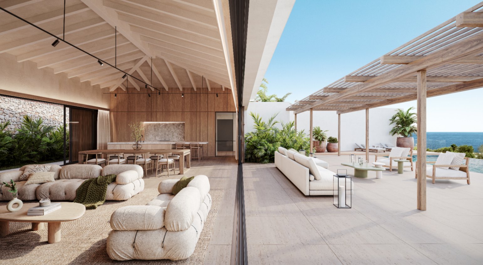 Twee nieuw gebouwde villa's in Cap Martinet