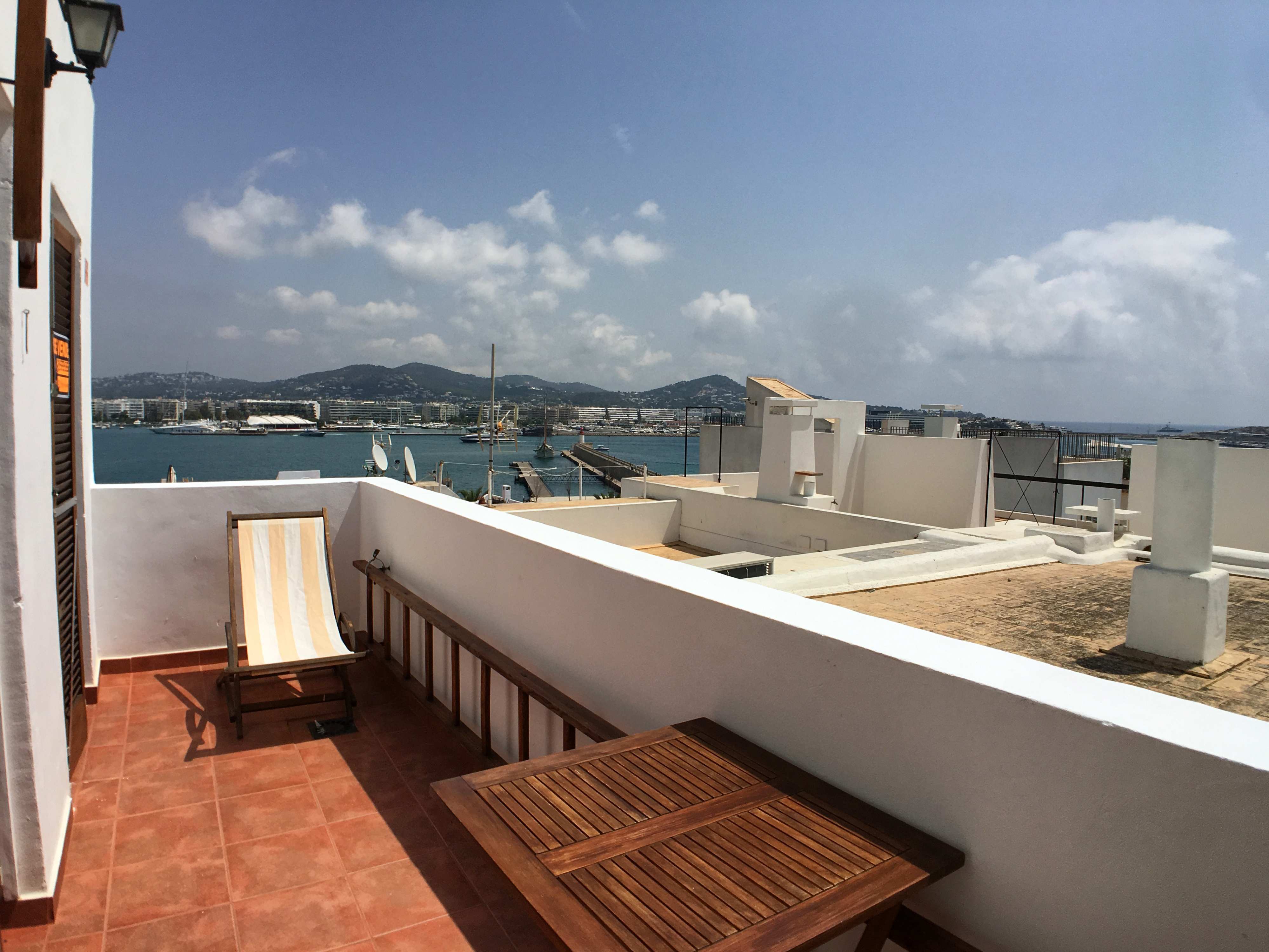 Duplex in the marina of Ibiza with sea views