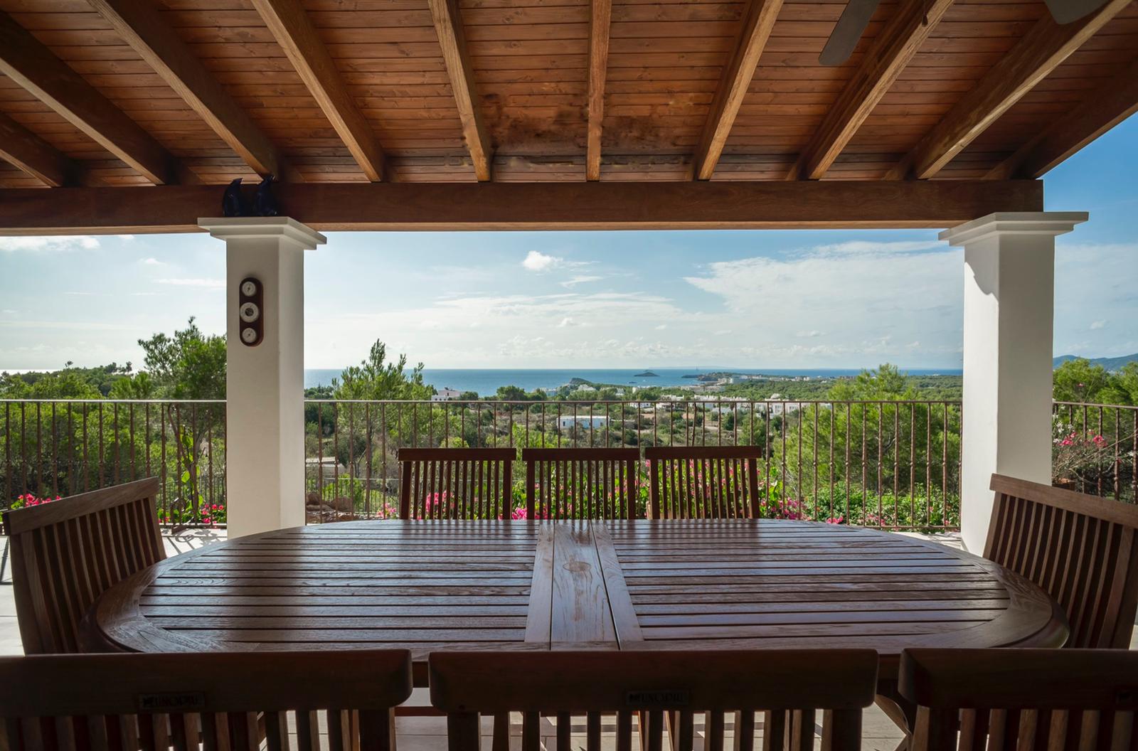 Villa mit Panoramablick auf das Meer und Formentera