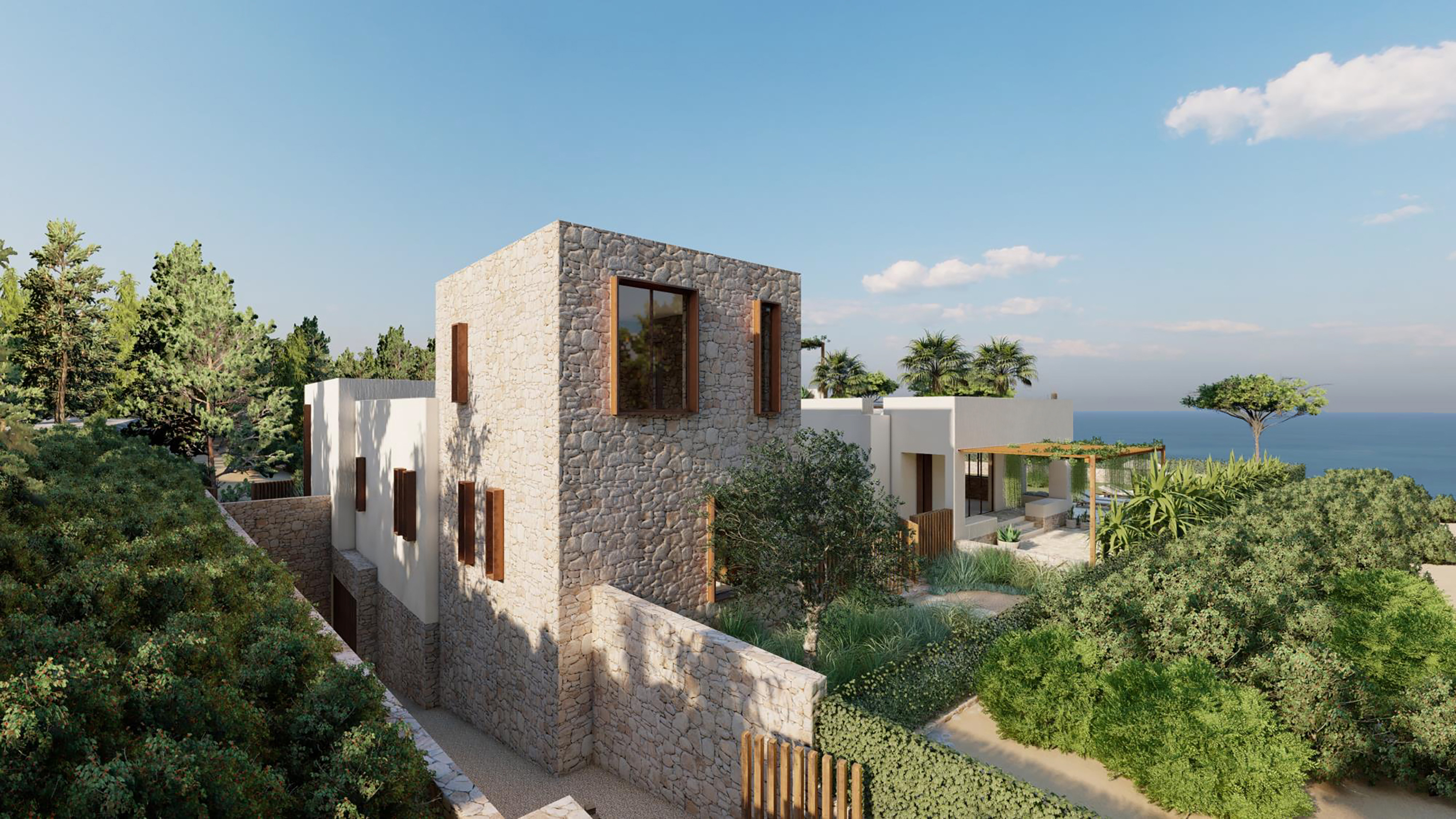 Project van een eerstelijns villa in Cala Martina